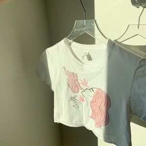 “You Do You” White Graphic crop Tee